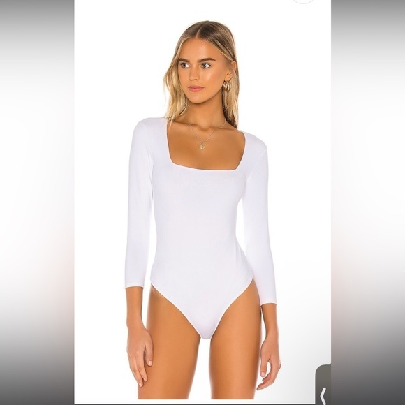 Free People Truth or Square Bodysuit White Size XS NWT - Picture 3 of 6